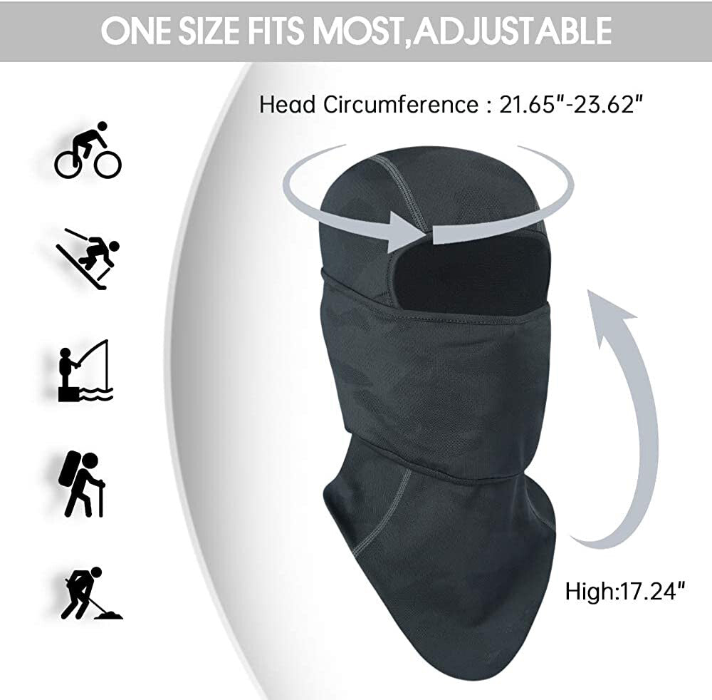 UV Protection Balaclava Face Mask for Men Women – Tactical Ski & Outdoor Hood