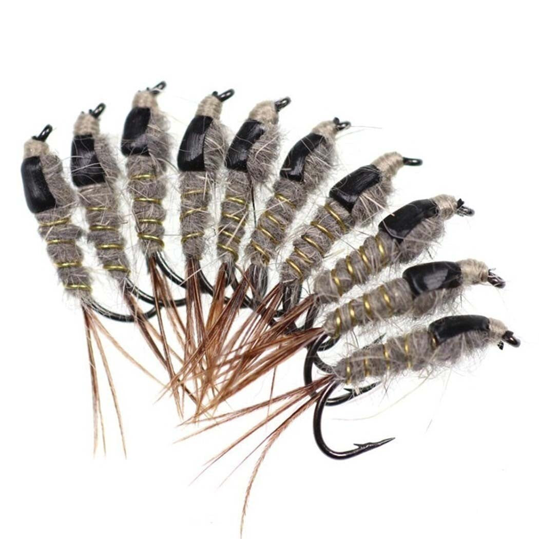 Fly Fishing Flies Collection Kit - Multiple Styles and Sizes for Trout & More