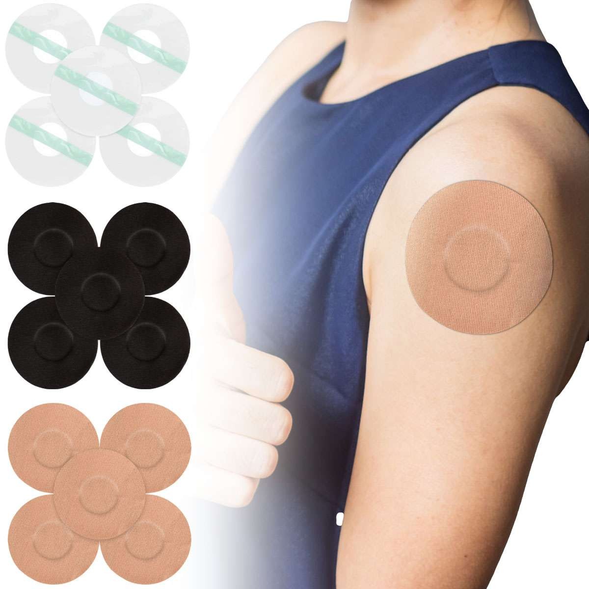 Waterproof Breathable Adhesive Patches for Freestyle Libre Sensors - 5-20 Pack