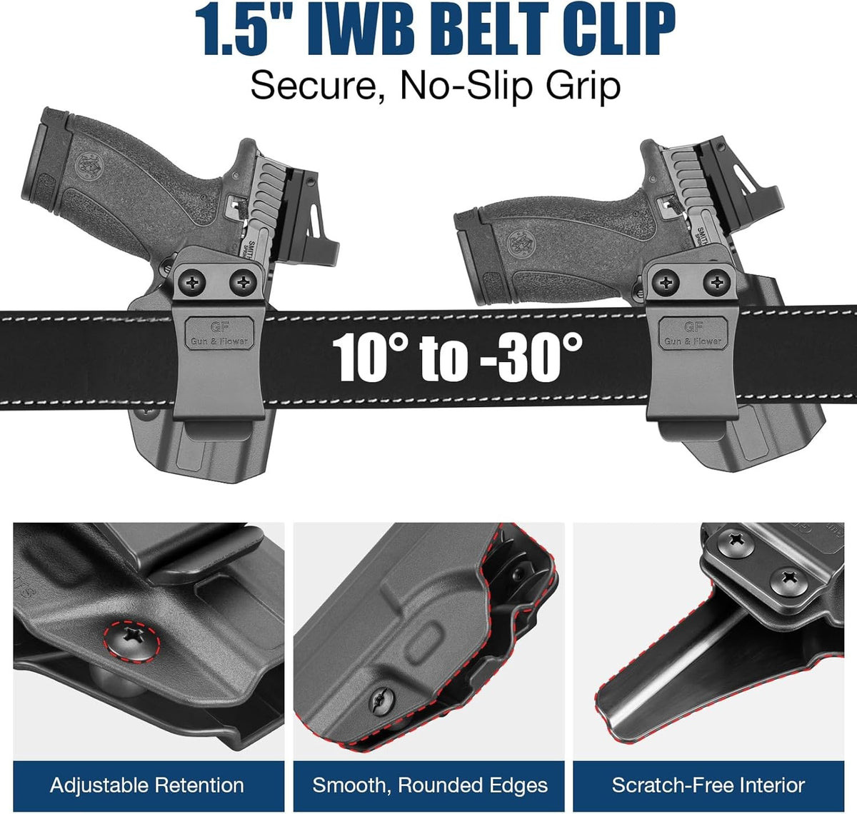 Concealed Carry IWB Holster for Smith & Wesson Bodyguard 2.0 - Right Hand