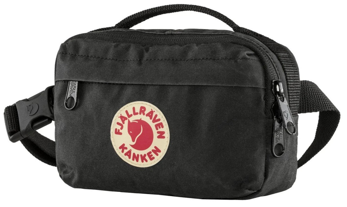Fjällräven Kanken Hip Pack Waist Bag - Small Crossbody Zipper Black