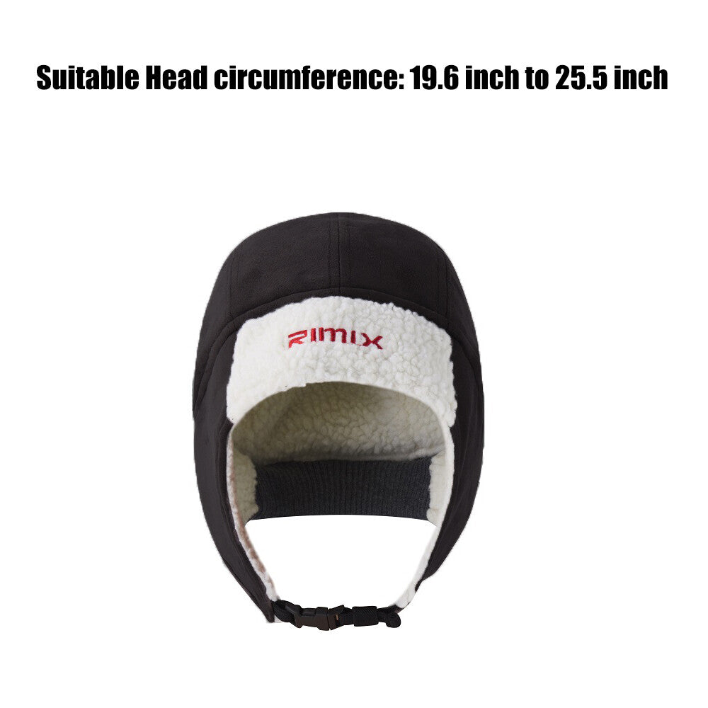 Unisex Warm Ski Helmet Liner Hat with Ear Flaps - Winter Sports Cap for Men Women