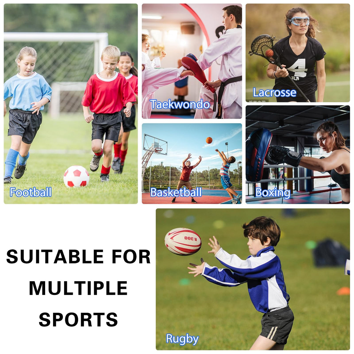 4 Pack Sports Mouth Guards Athletic Teeth Protector for Boxing Football Soccer