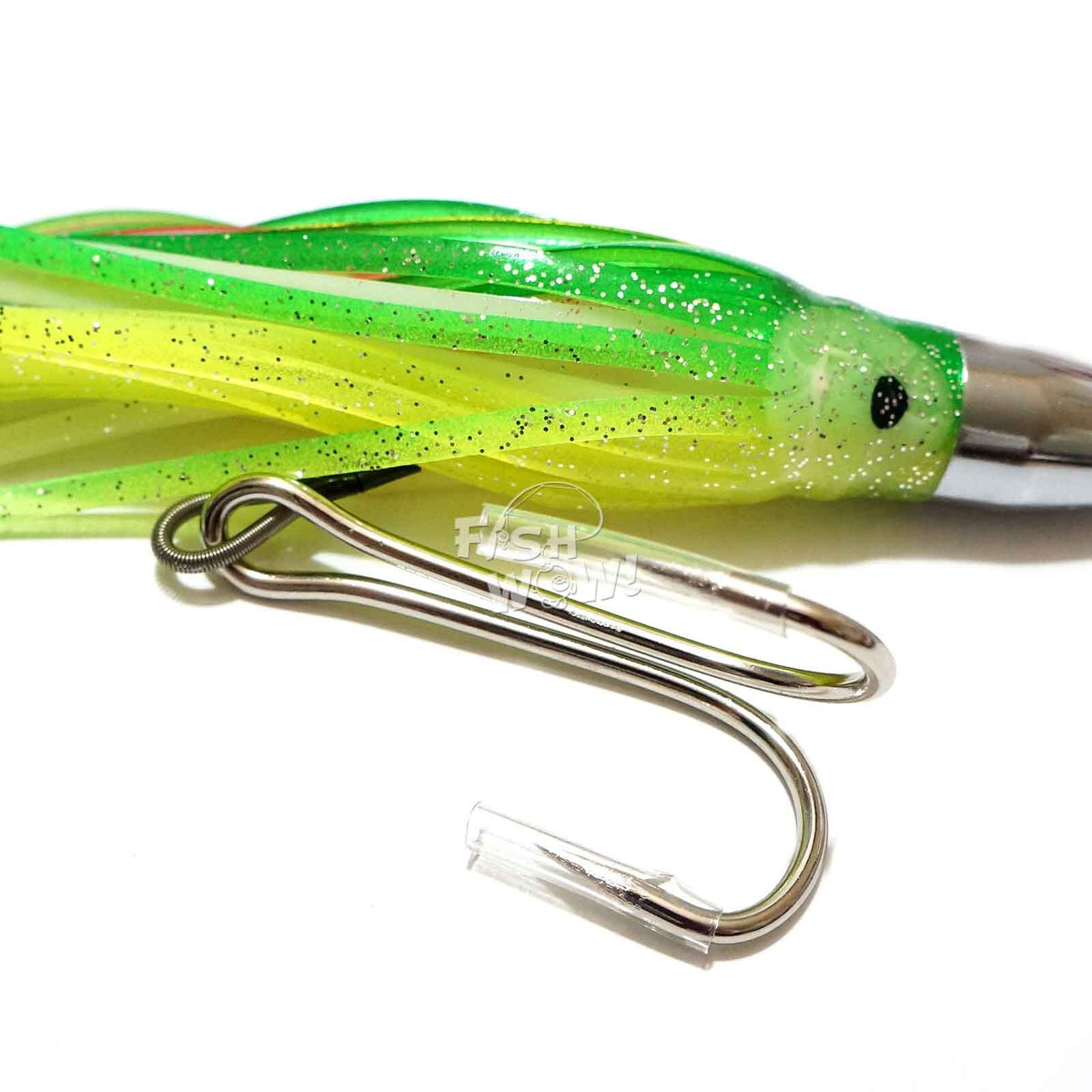 3-Pack 7-Inch Fishing Bullet Jet Head Lures - Saltwater Trolling Baits