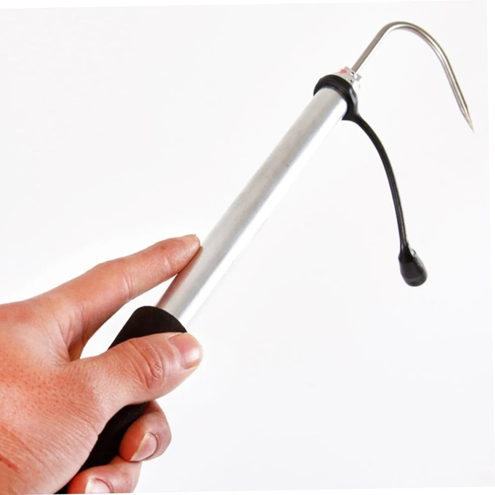 Telescopic Fishing Gaff with Wear-Resistant Handle - Stainless Steel Hook Outdoor