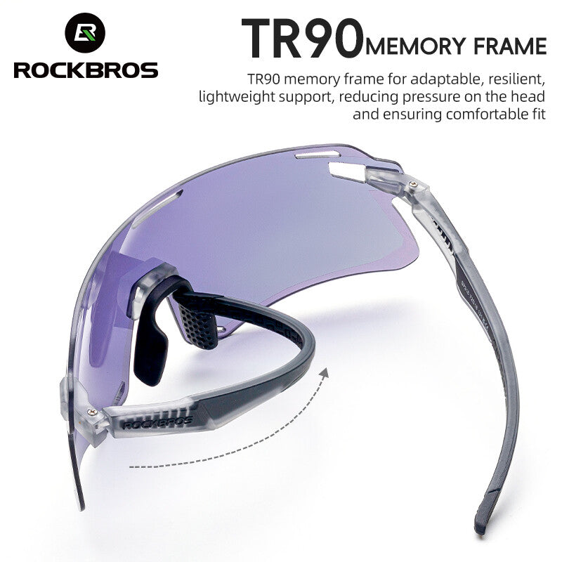 Polarized Photochromic Cycling Sunglasses Outdoor Sports Eyewear