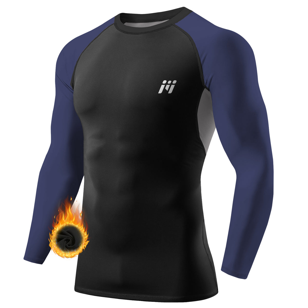 Men's Thermal Base Layer Long Sleeve Shirts - Fleece Workout Top