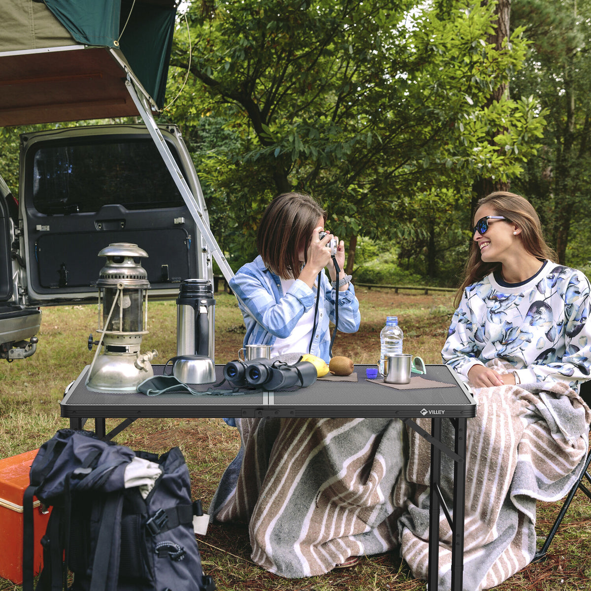 Portable Camping Table 3ft Folding Table Lightweight Outdoor Picnic Desk