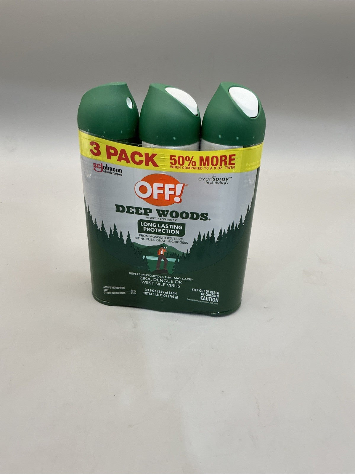 Long Lasting Insect Repellent Spray - Deep Woods 9oz Pack of 3