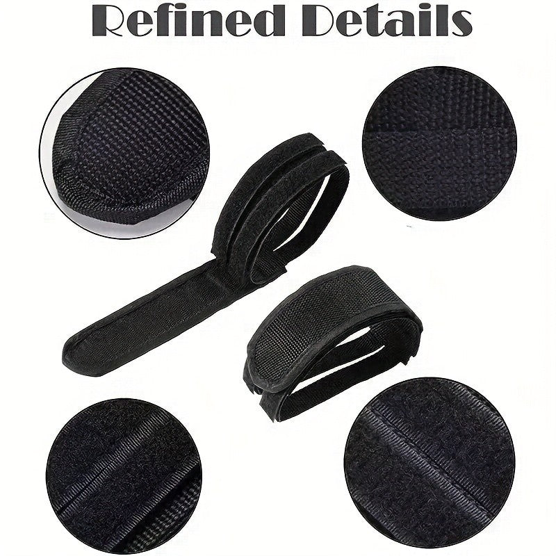 Adjustable Bicycle Pedal Straps Anti-Slip Foot Holders for Cycling & More