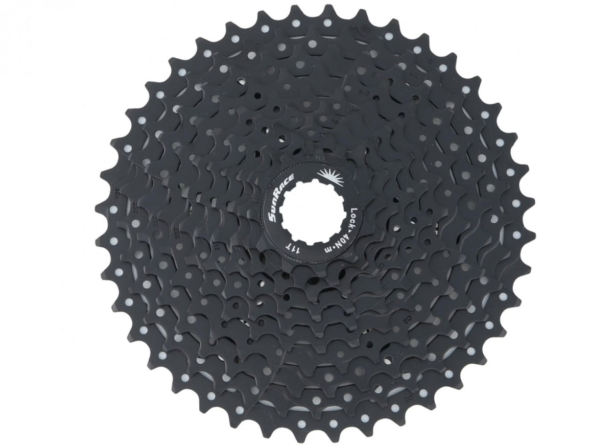 10-Speed Bicycle Cassette 11-42T for MTB Shimano SRAM - Black