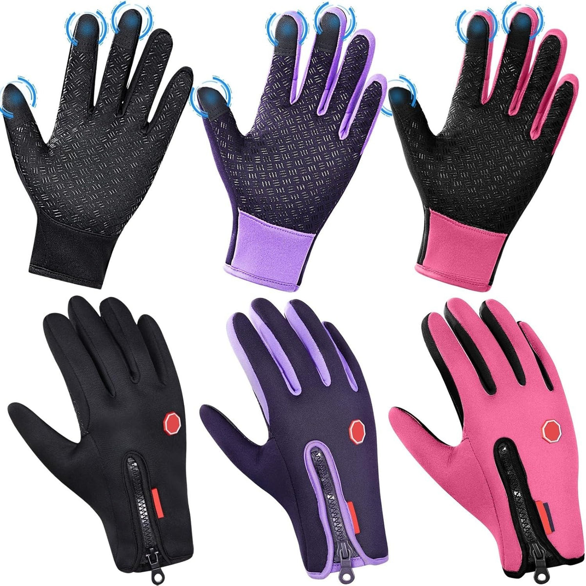 Winter Touchscreen Gloves Waterproof Windproof Thermal Ski Gloves for Men Women