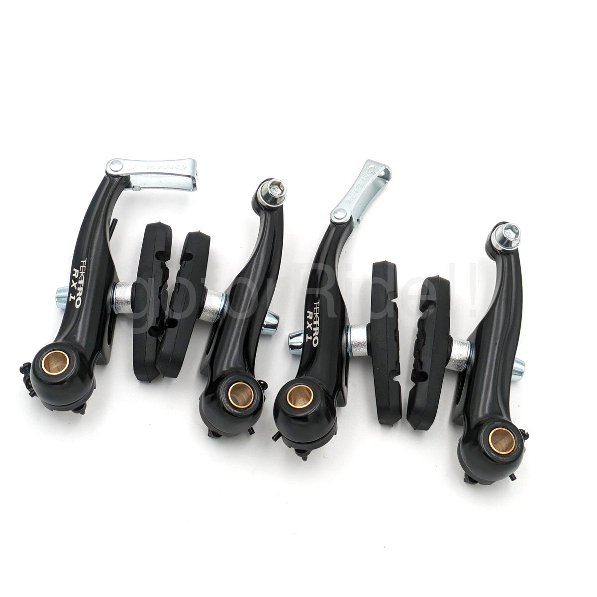 Tektro RX1 Mini-V Brake Set - Cyclocross & Road Bike Linear Pull Black