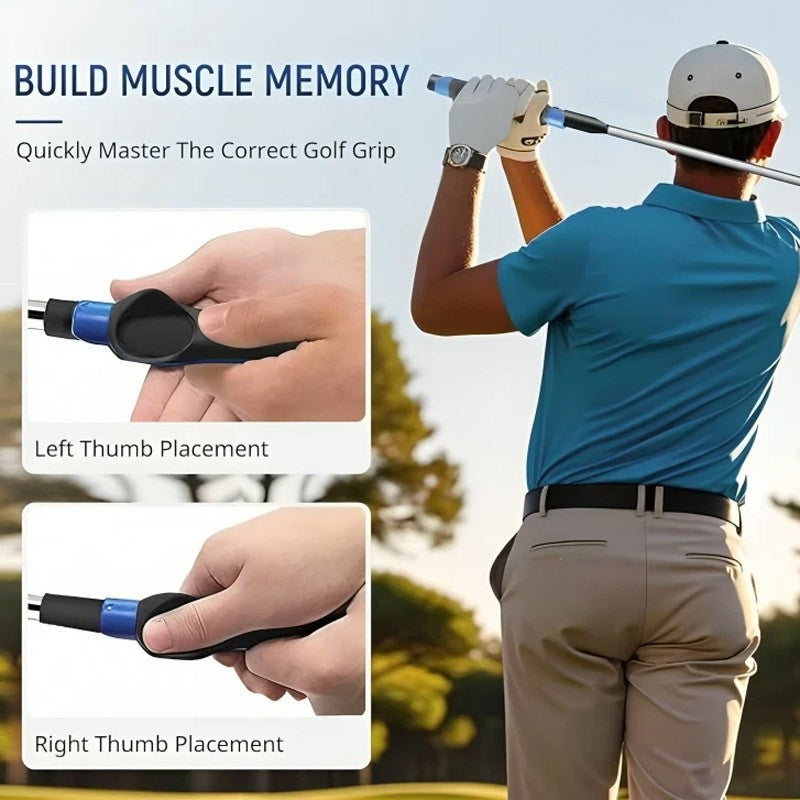 Golf Grip Trainer Aid Attachment for Right & Left Handed Beginners Outdoor Practice