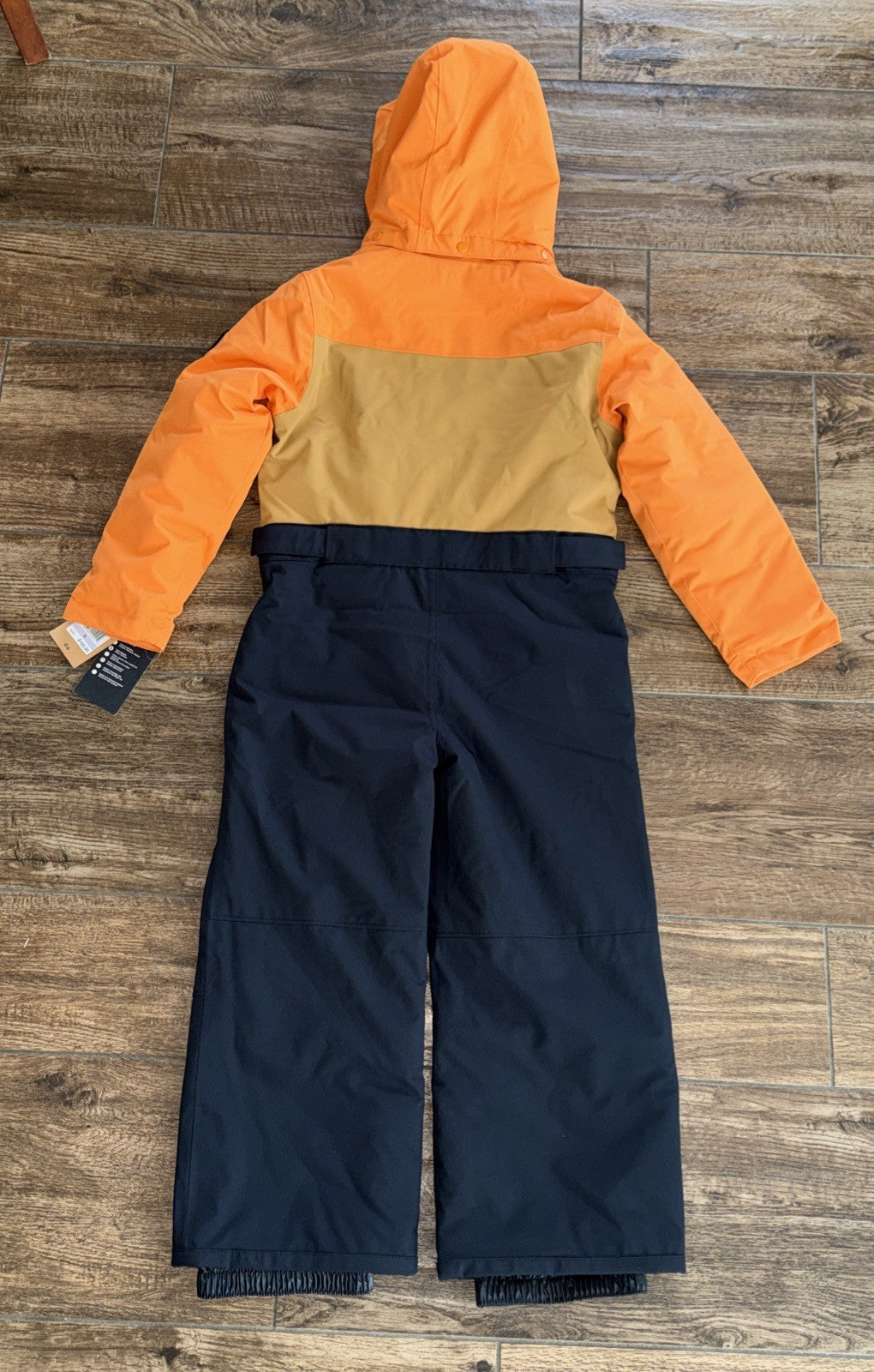 Kids Snow Suit Waterproof Winter Outerwear Size 6 Orange & Black