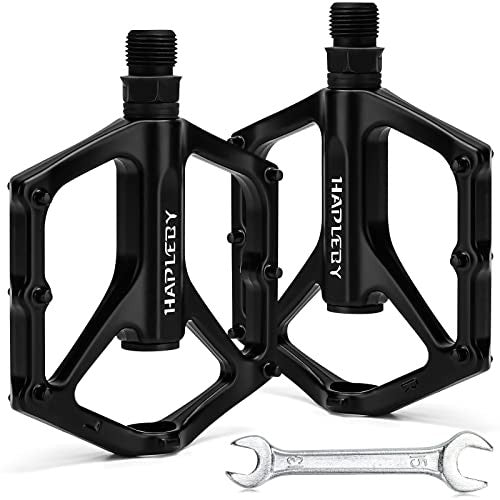 Bike Pedals 9/16 Inch Aluminum Flat Pedal for Mountain & Road Bikes