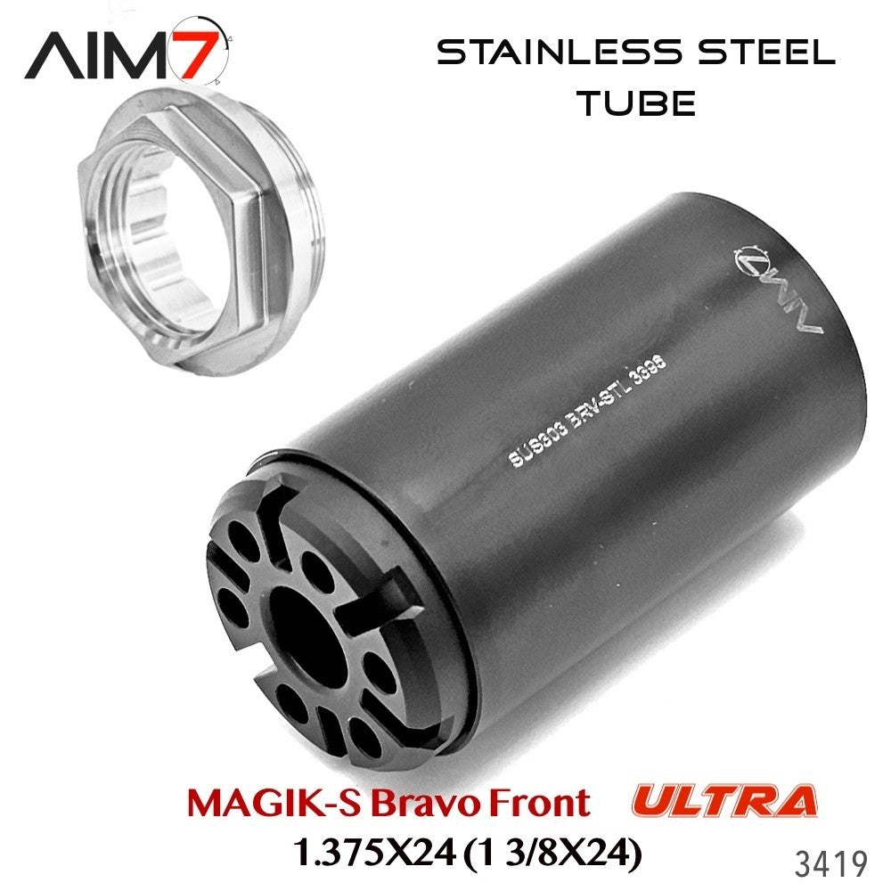 Modular Tube Assembly 1.375x24 HUB for Bravo-Pattern Systems - Stainless Steel