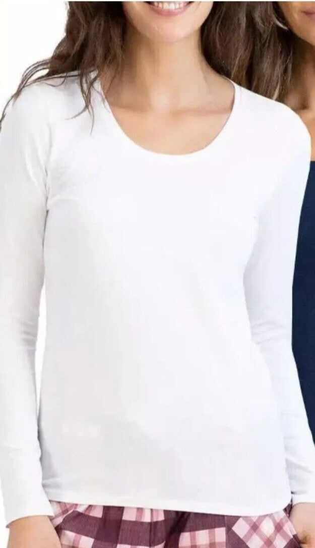 Heat Holders Women's Long Sleeve Crew Thermal Underwear - White, Size L