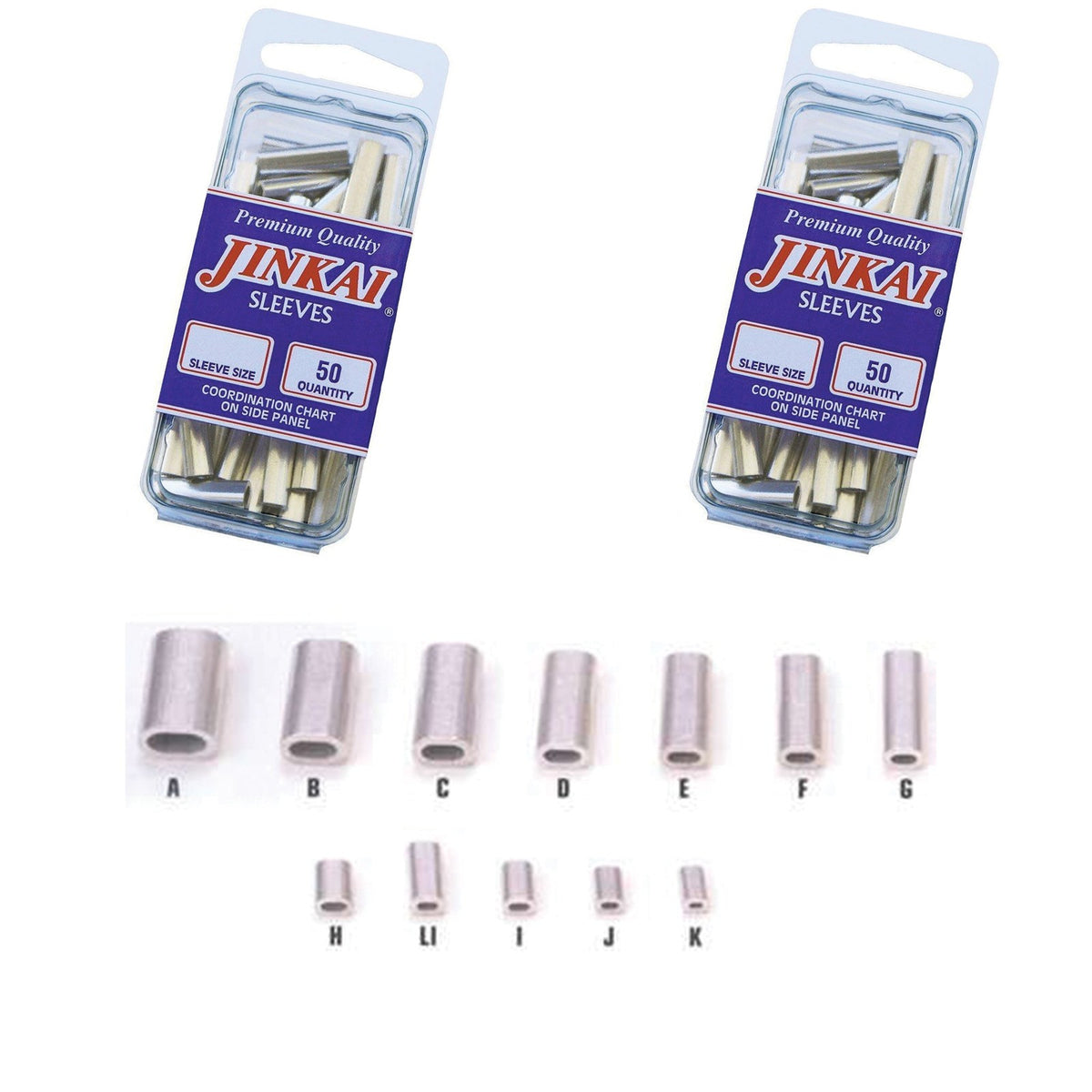 Aluminum Crimp Sleeves for Offshore Rigging – 50 Pack