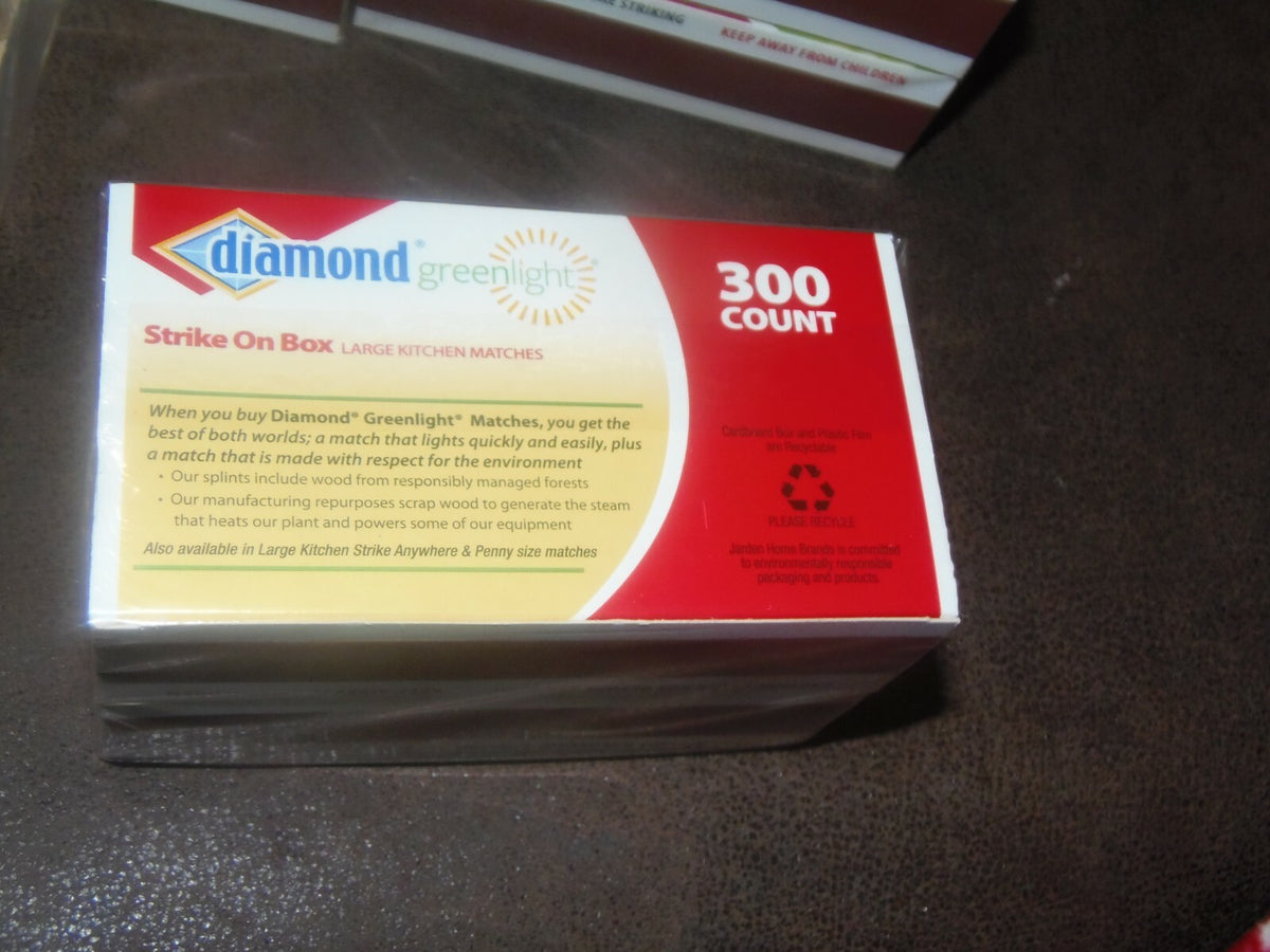 1200 Matchsticks Bulk Pack - 300 per Box, Free Shipping