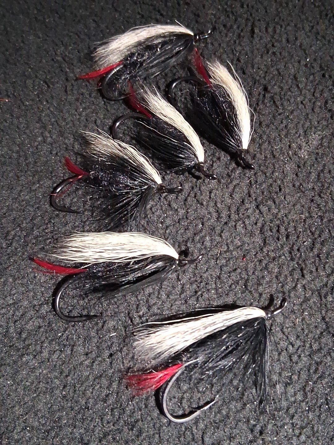 Salmon Steelhead Fly Fishing Flies Skunk Size 2 Custom Tied - 6 Pack