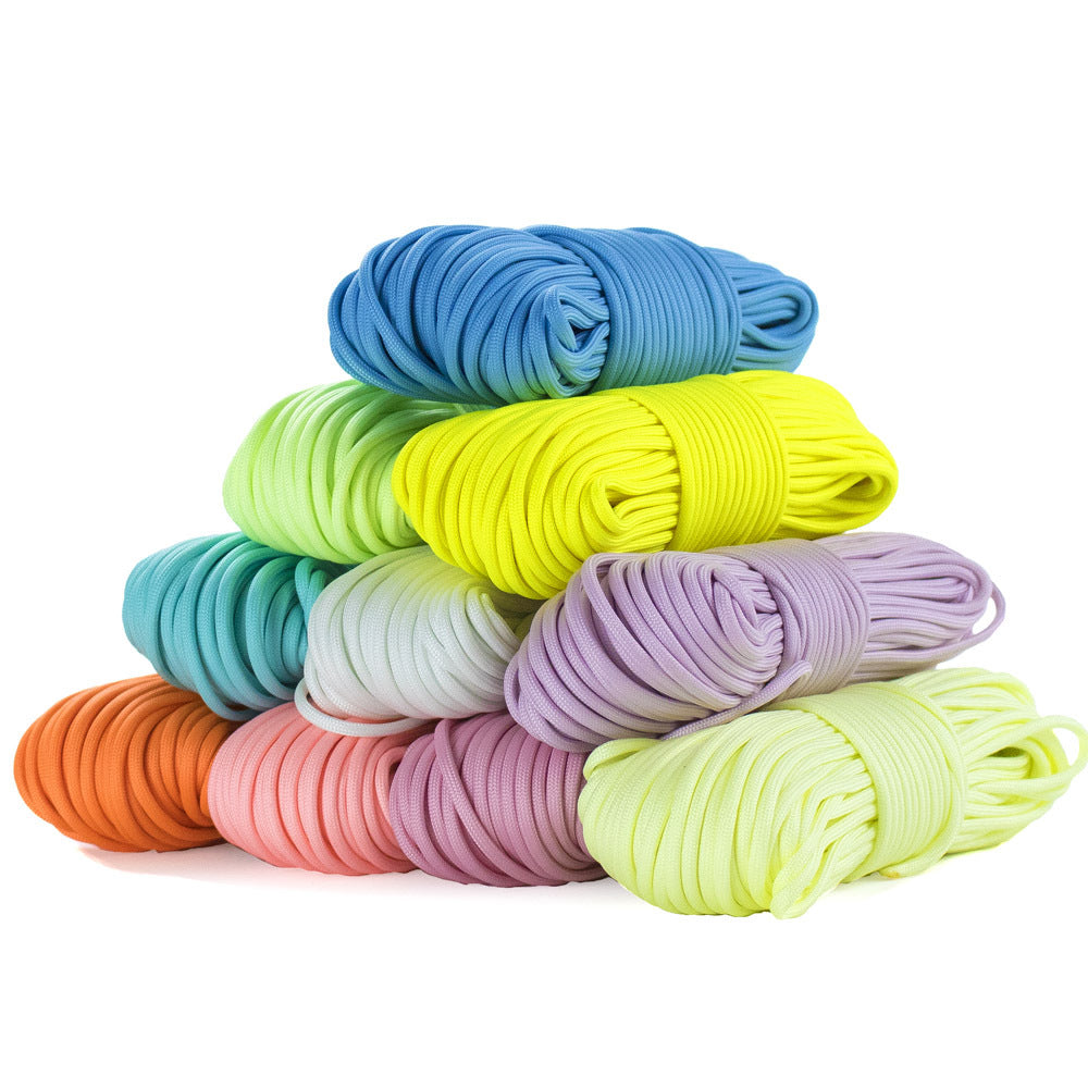 Glow in the Dark Paracord 7 Strand 550 Luminous Rope for Camping Crafts Night Hikes