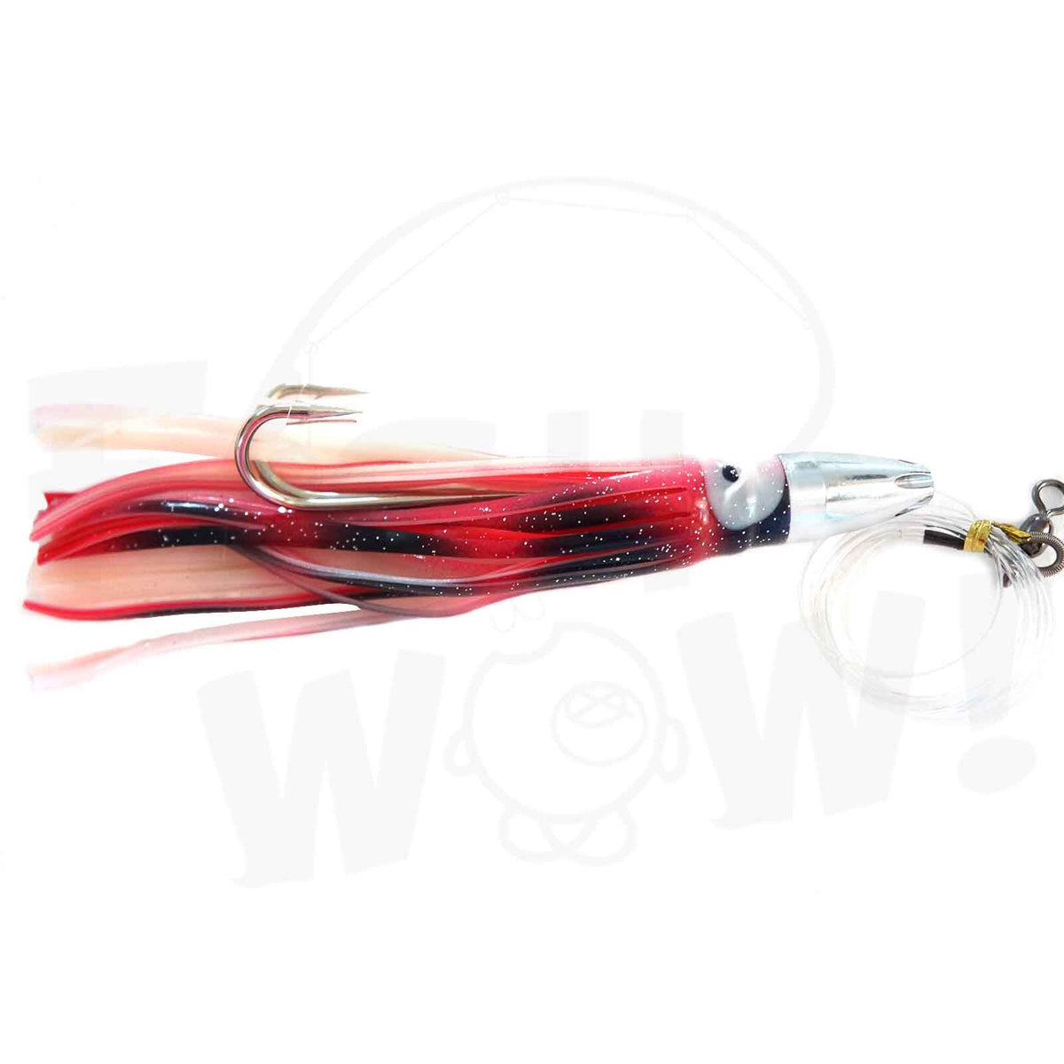 3-Pack 7-Inch Fishing Bullet Jet Head Lures - Saltwater Trolling Baits