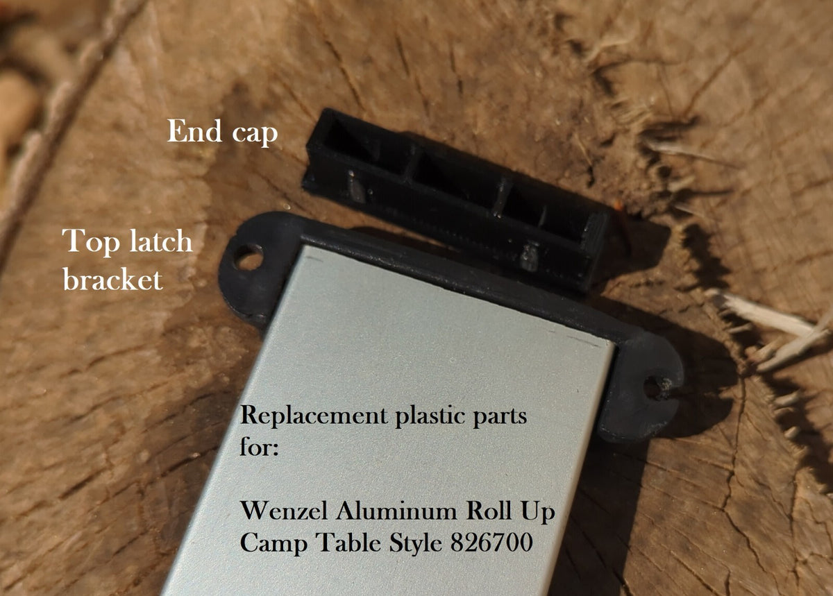 Camping Table Plastic Parts Kit for Wenzel 826700 - End Caps & Latch Brackets