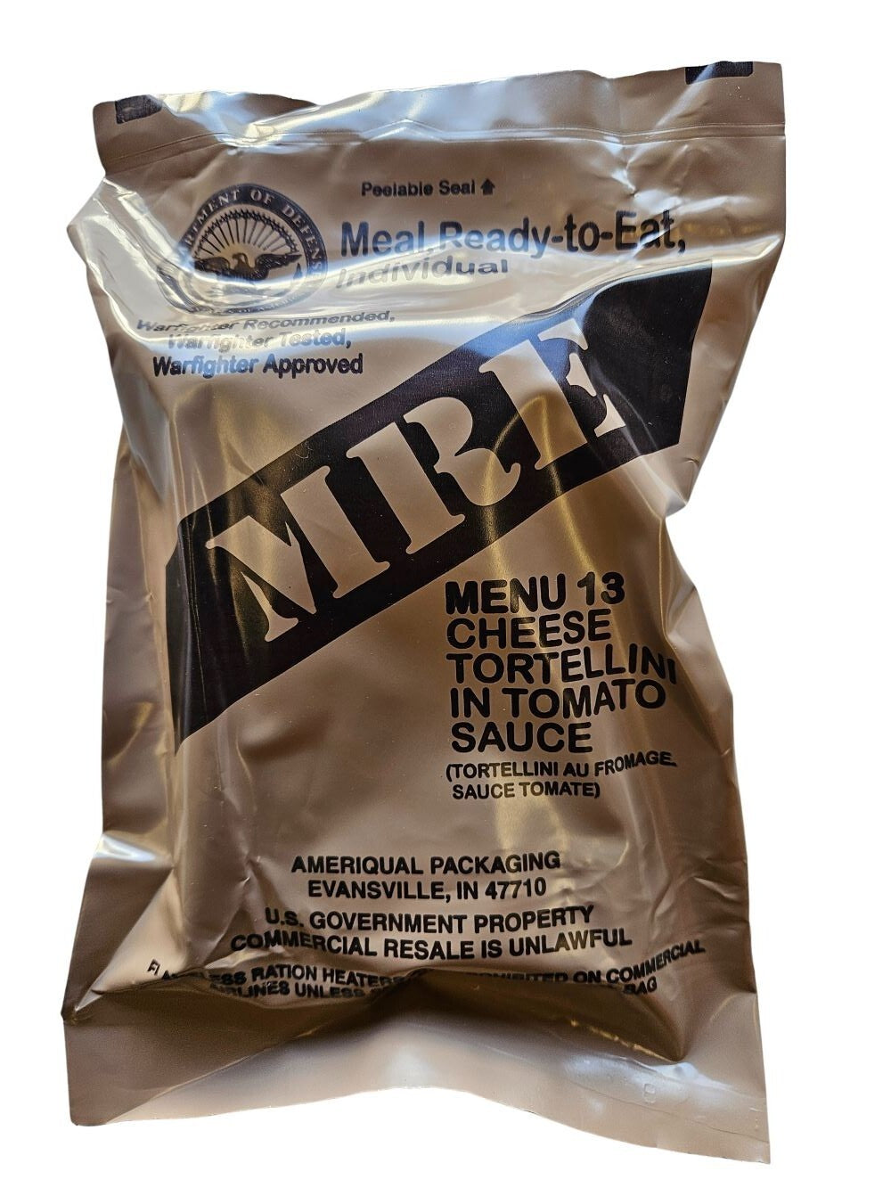 2024-2025 US Military MRE Meal Ready to Eat Assorted Menu Options