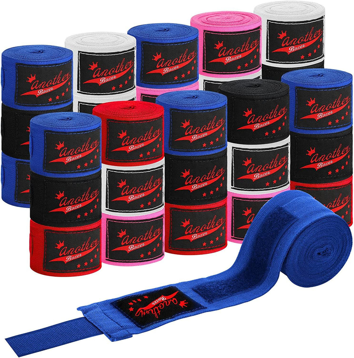 30 Pcs Boxing Hand Wraps 180 Inch Support & Protection - Classic Colors