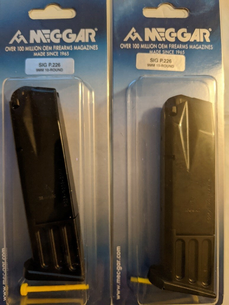 Factory New 10-Round Magazines for Sig Sauer P226 9mm - Pack of 2