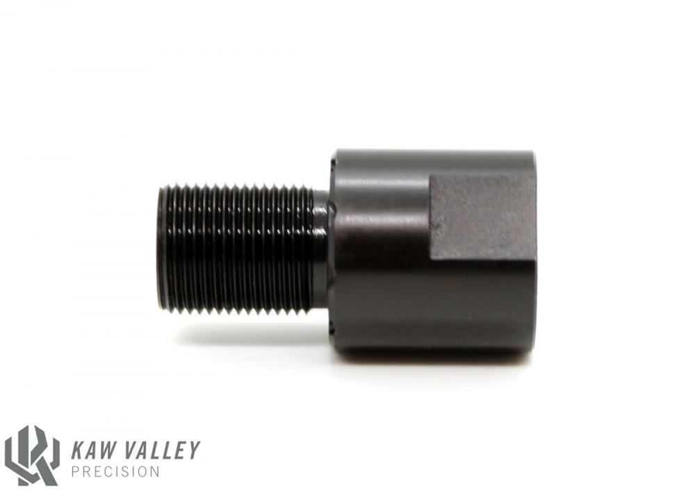 Kaw Valley Precision Barrel Extender 1/2x28 - .75 Inch for 9mm and .223