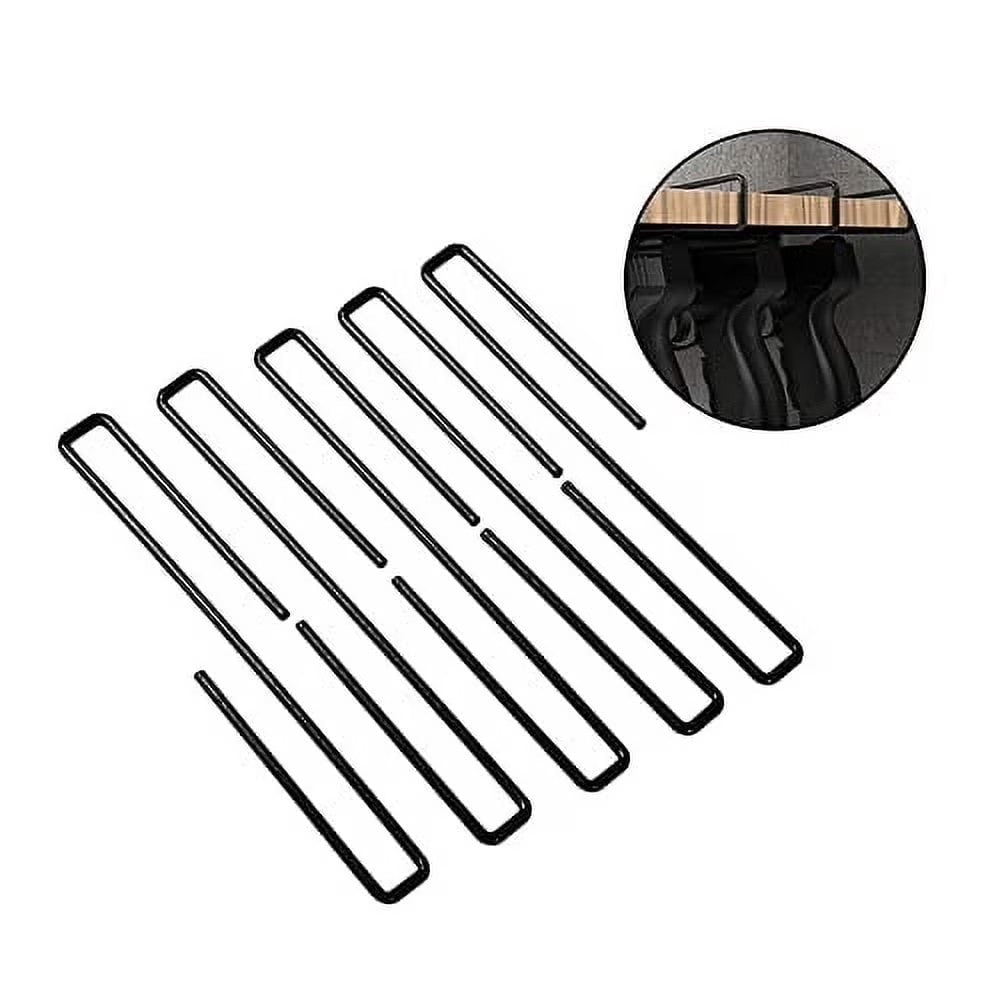 Gun Storage Rack for Pistols, Under Shelf Handgun Organizer, Secure Hangers
