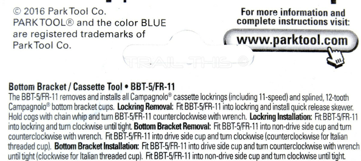 Bike Bottom Bracket & Cassette Tool for Campagnolo - Universal Spline