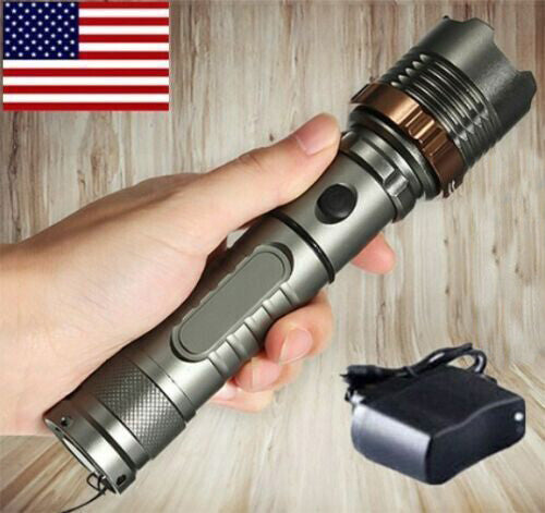 Rechargeable LED Tactical Flashlight with Zoom & Multiple Modes