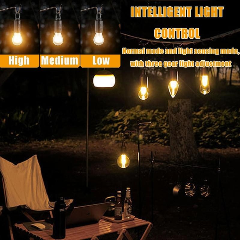 Rechargeable Solar Hanging LED Tent Light Waterproof Camping Lantern