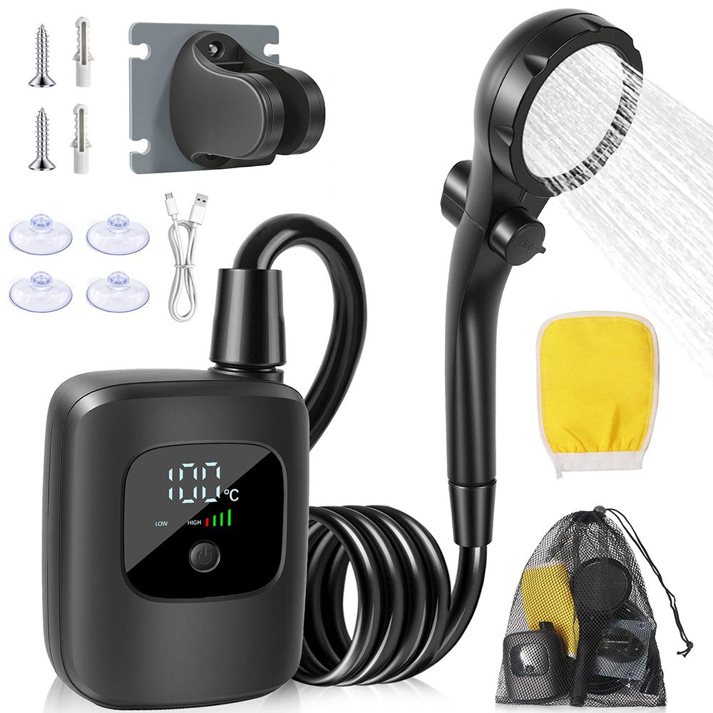 Rechargeable Portable Camping Shower Pump with Adjustable Water Flow