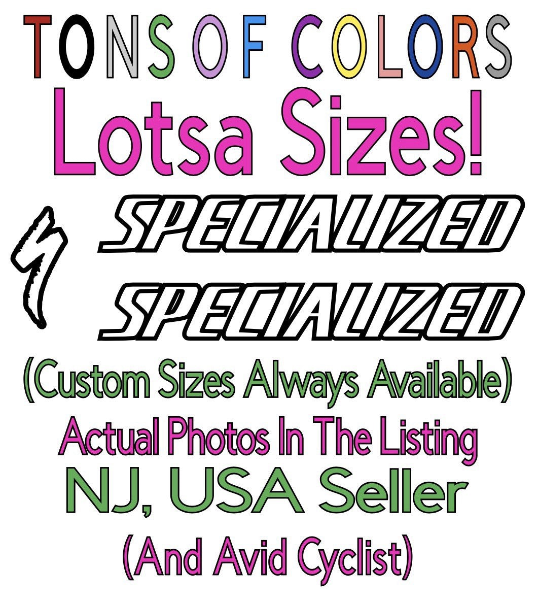 Cycling Vinyl Decal Set for Bikes - Outline