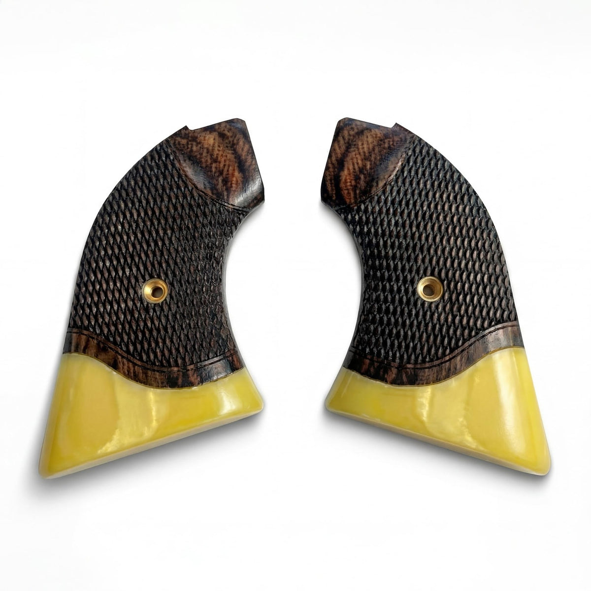 Heritage Rough Rider Pistol Grips with Rosewood & Faux Ivory Accent