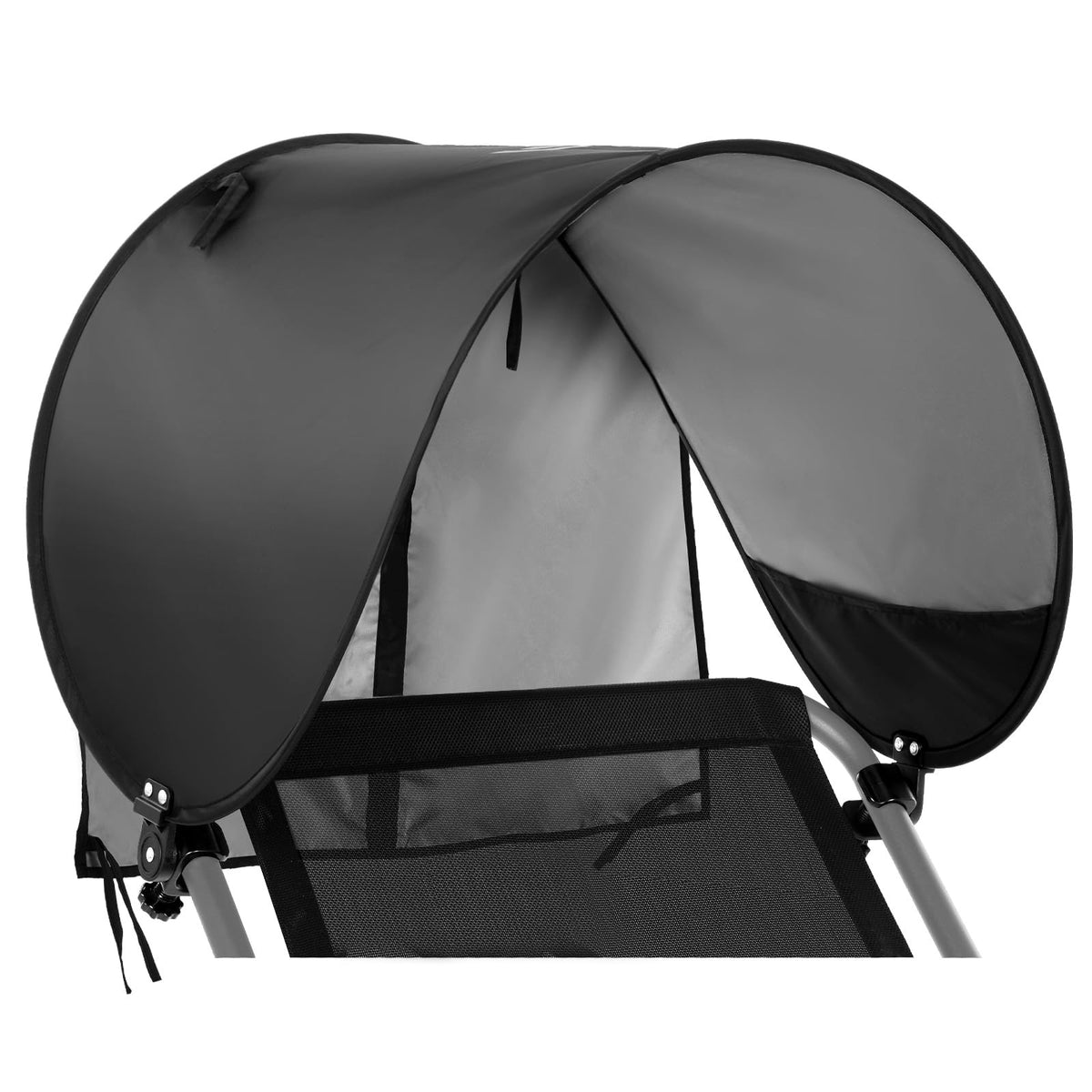 Universal UPF 50+ Sun Shade Canopy for Outdoor Chairs with Adjustable Angle & Back Flap