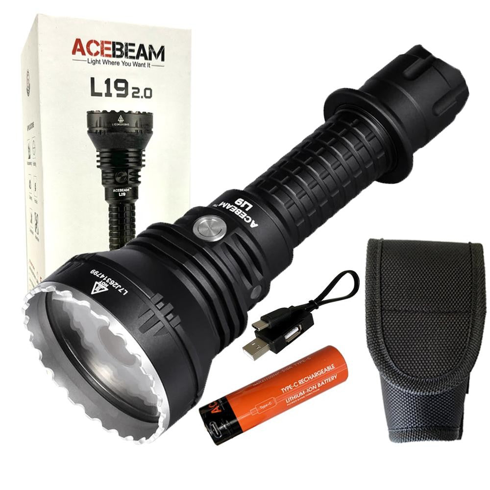 Long Range Tactical Flashlight 2200 Lumens 1083M Beam Osram SFT40 LED