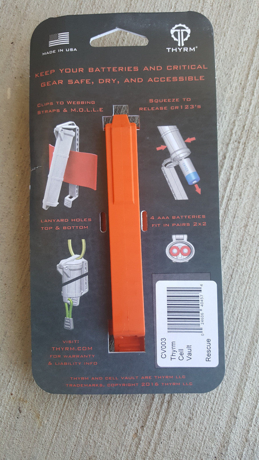 Waterproof Battery Storage Container for Survival Gear and Batteries