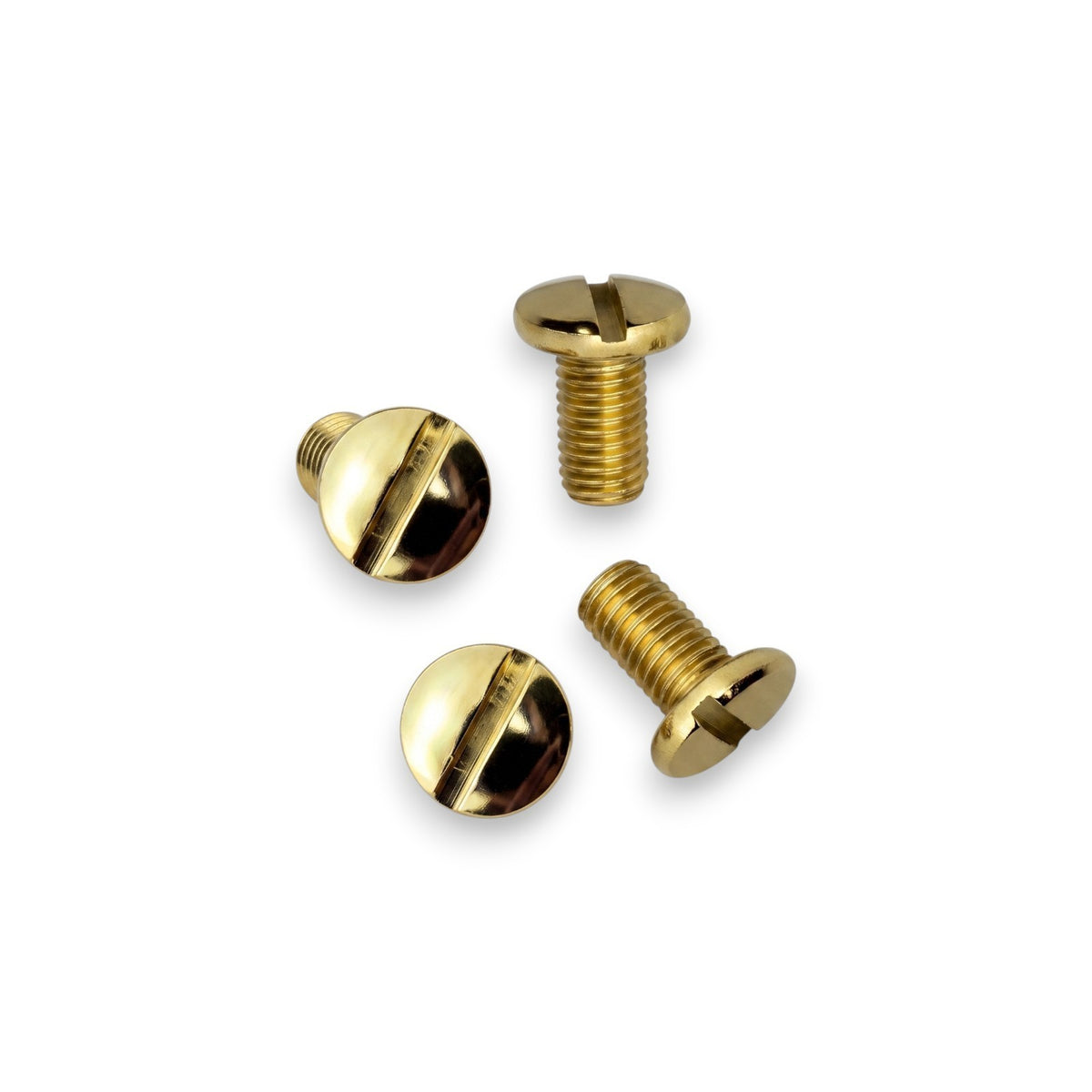 Premium 1911 Gold Grip Screws Set - Full Size Slotted Replacement Hardware
