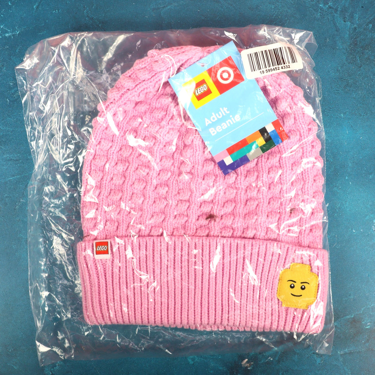 LEGO Target Pink Adult Beanie Minifigure Patch Logo OSFM New with Tags