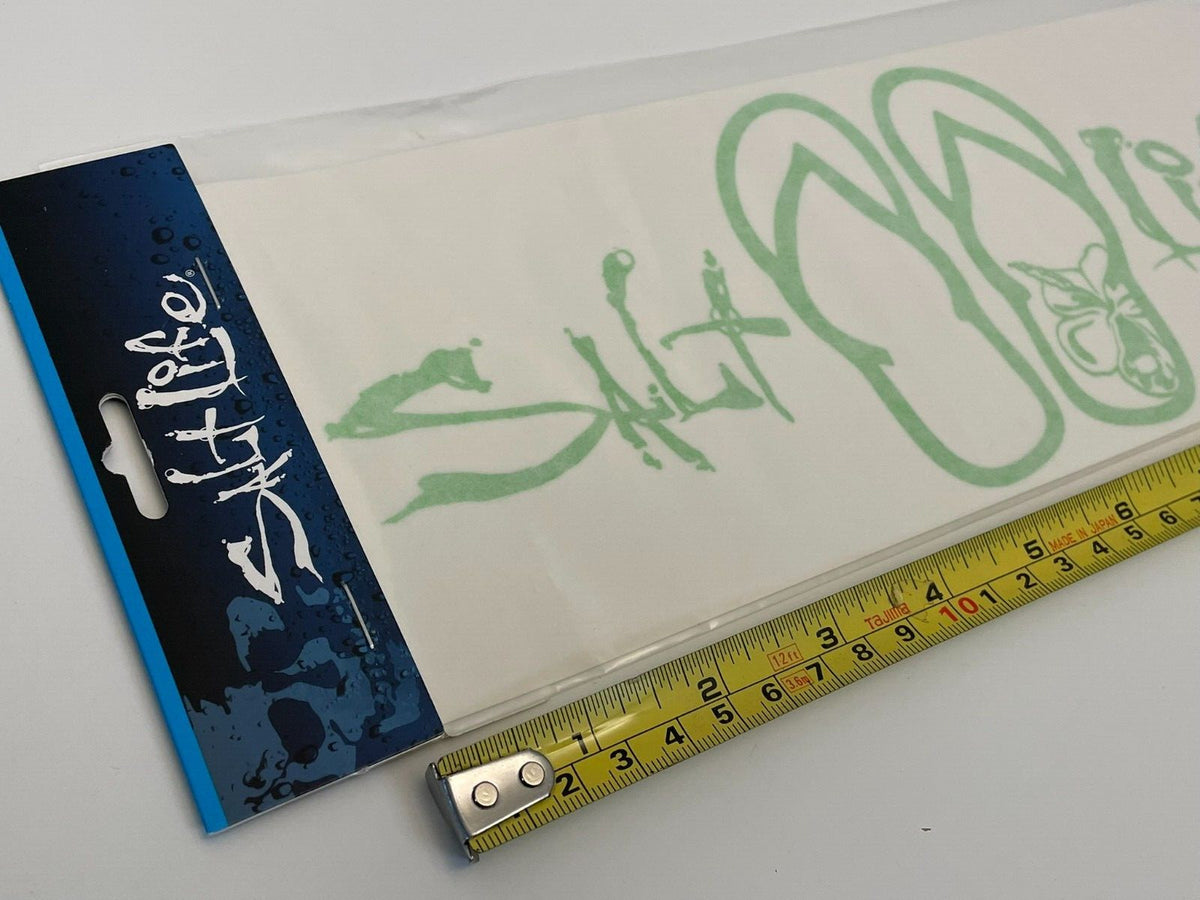 Salt Life 12" Lime Green Vinyl Decal for Boats & Vehicles - Surface Mount Sticker