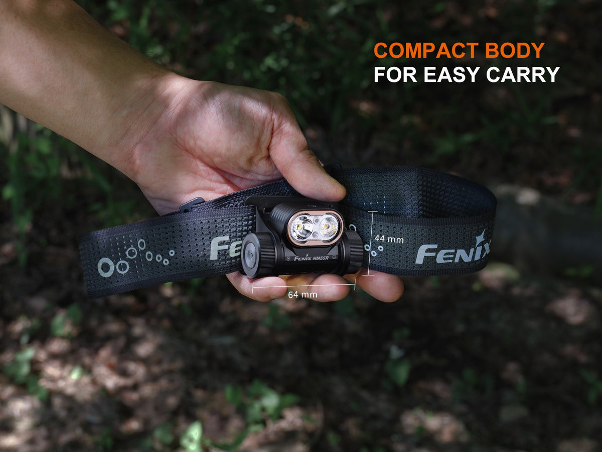 Rechargeable LED Headlamp 1200 Lumens for Outdoor Activities - Black