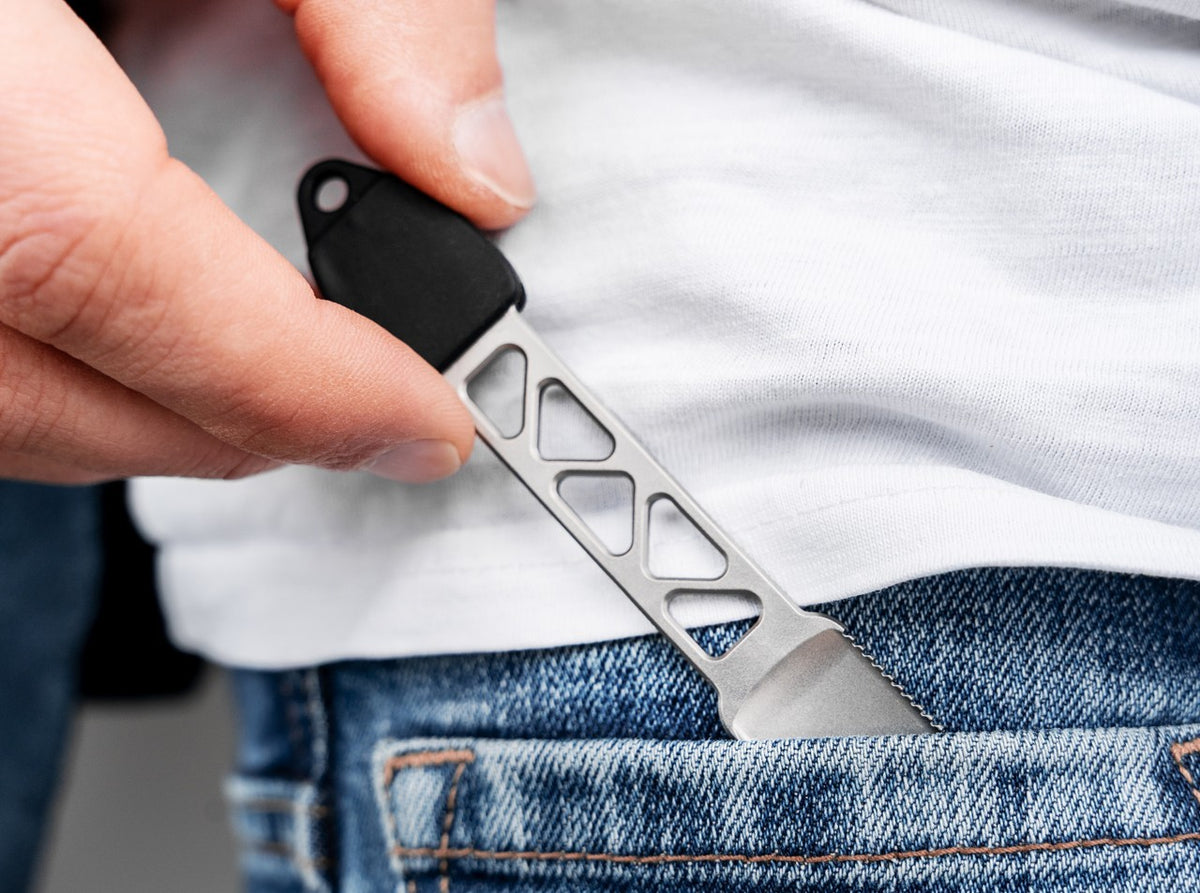 Camping Cutlery Set - Knife, Fork, Spoon, Stainless Steel Multi-Tool