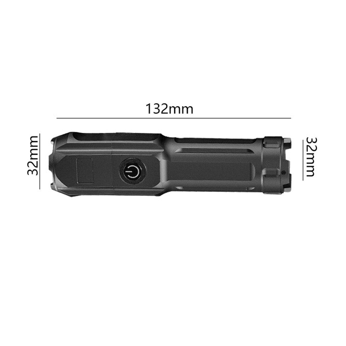 Rechargeable LED Tactical Flashlight Set - Small Super Bright Penlight, 2 Pack