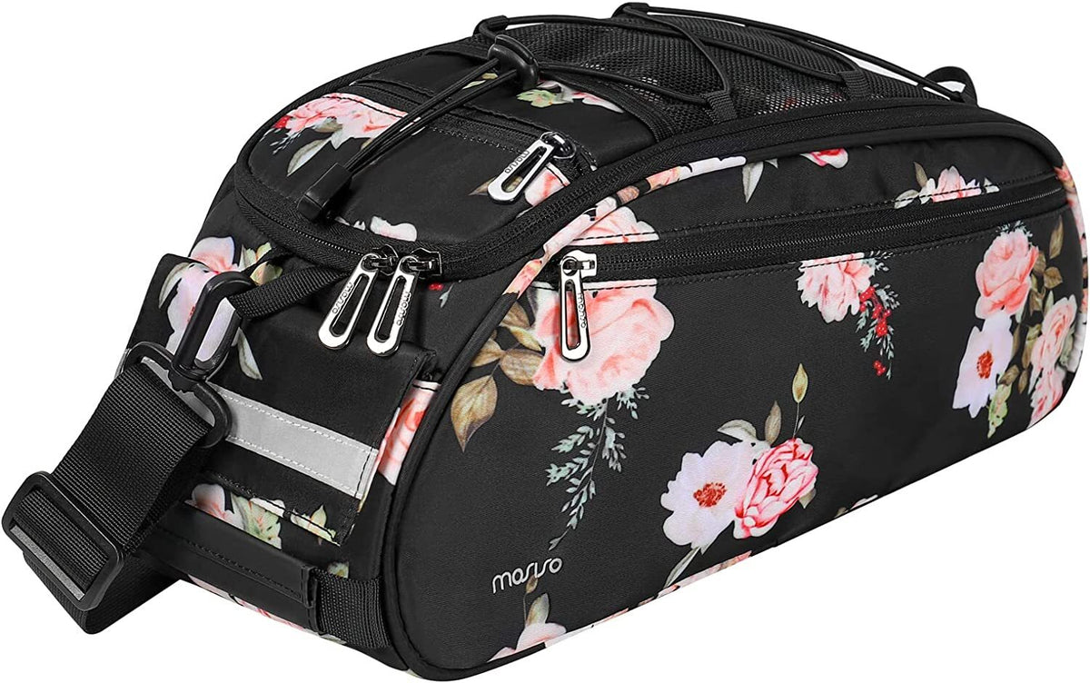 Waterproof Bicycle Rack Bag with Large Capacity and Reflective Strip - Rear Seat Pouch for Cycling