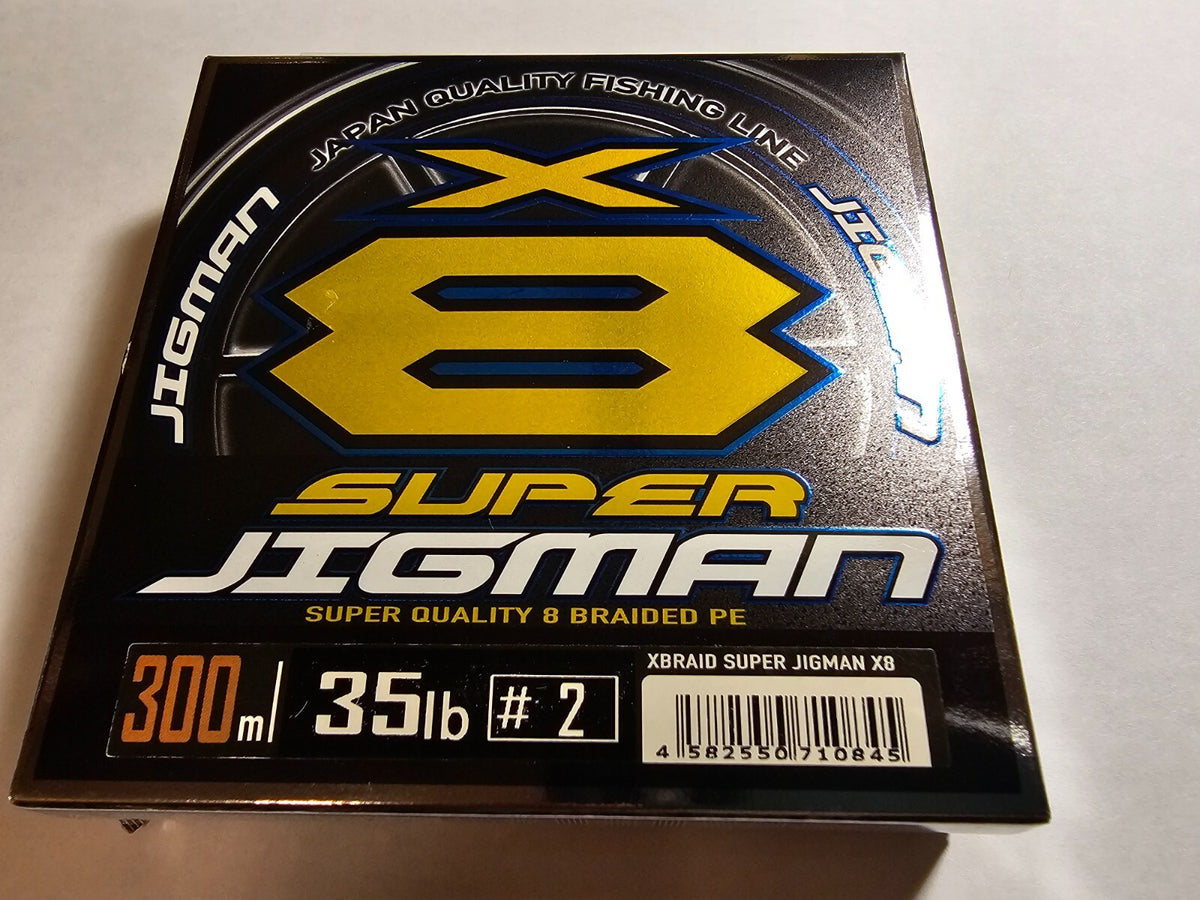 Braided PE Line for Fishing - Super Jigman X8 - Multiple Lengths & Strengths